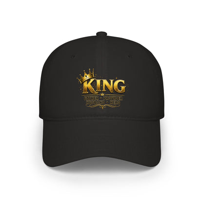 Father, Husband, Provider, Hero 'KING' Royal Gold Trucker Hat for Men & Women