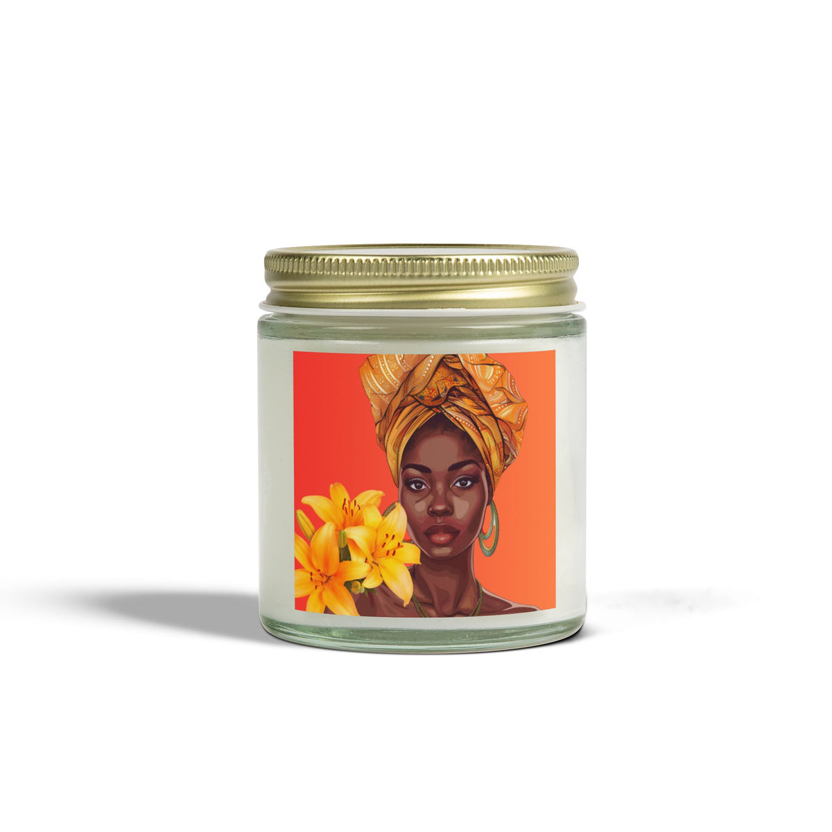 Lily-Scented Candles, Coconut Apricot Wax (4oz, 9oz)