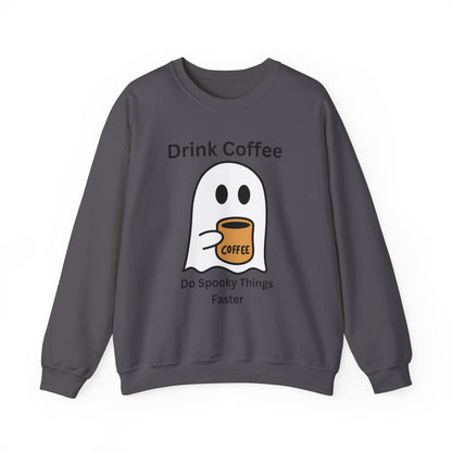 Boo Drink Coffee-Ghost-Sweatshirt