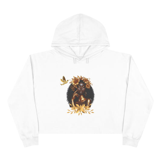 Queen Hummingbird Crop Hoodie