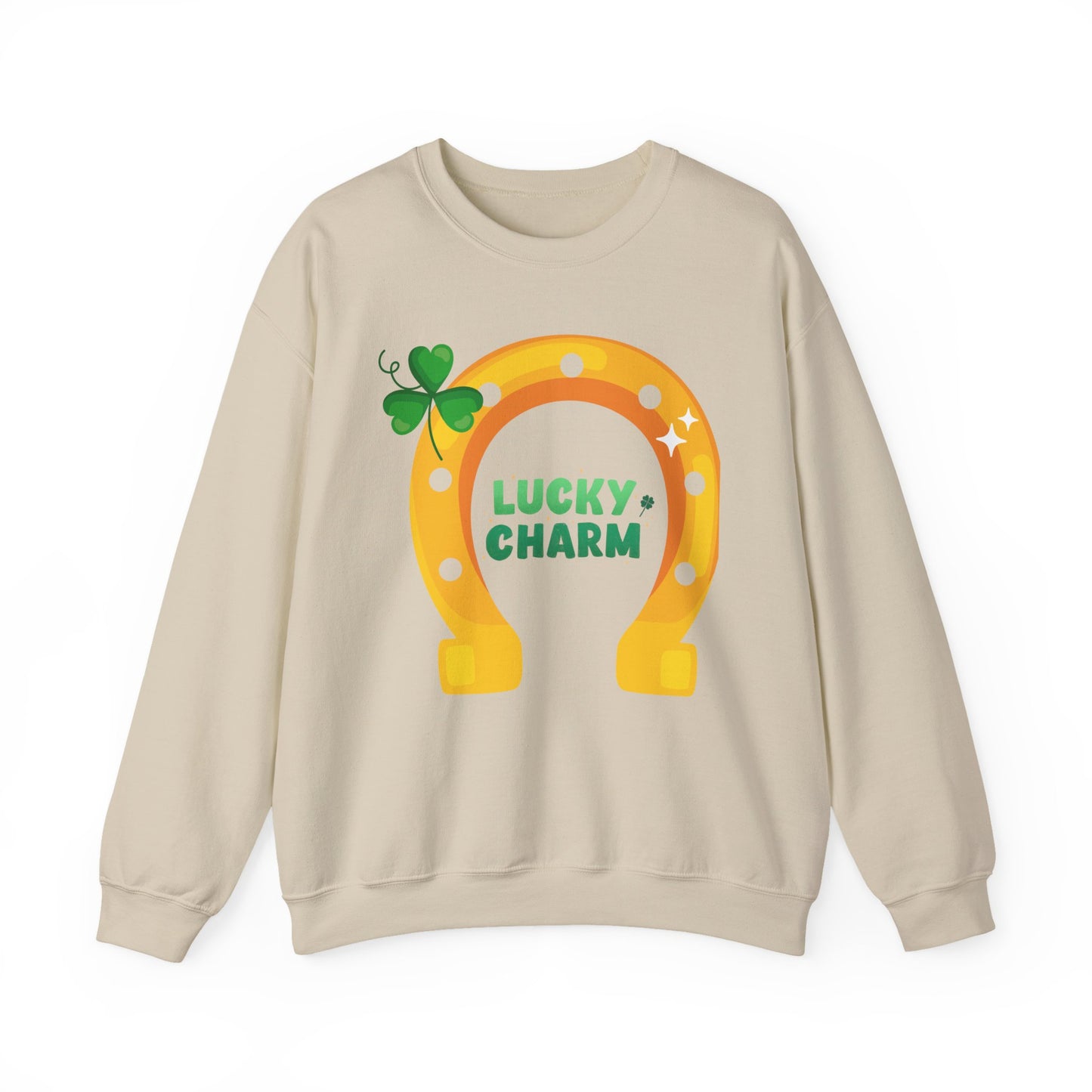 Lucky Charm Sweatshirt — St. Patrick’s Day Horseshoe