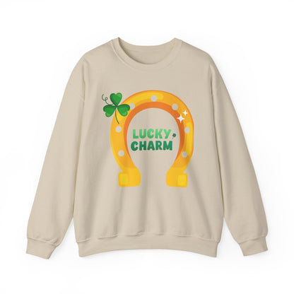 Lucky Charm Sweatshirt — St. Patrick’s Day Horseshoe