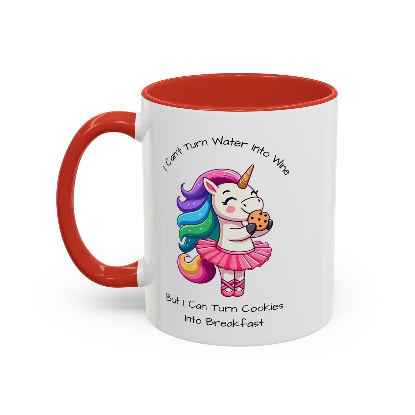 Cookies Into Breakfast-Accent Coffee Mug (11, 15oz) (Pink)