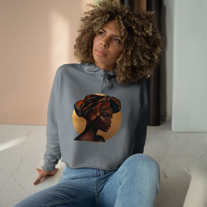 Queen Moon Crop Hoodie