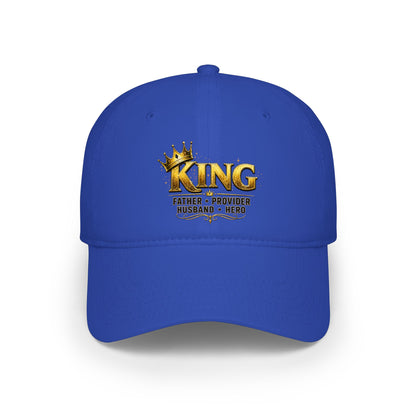 King, Father, Husband, Provider, Hero Crown Baseball Cap