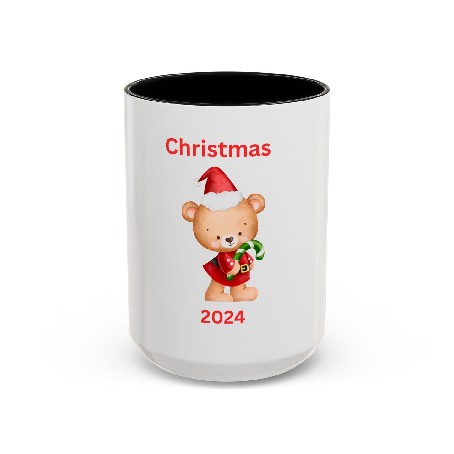 Bear with Stocking-Green Candy Cane