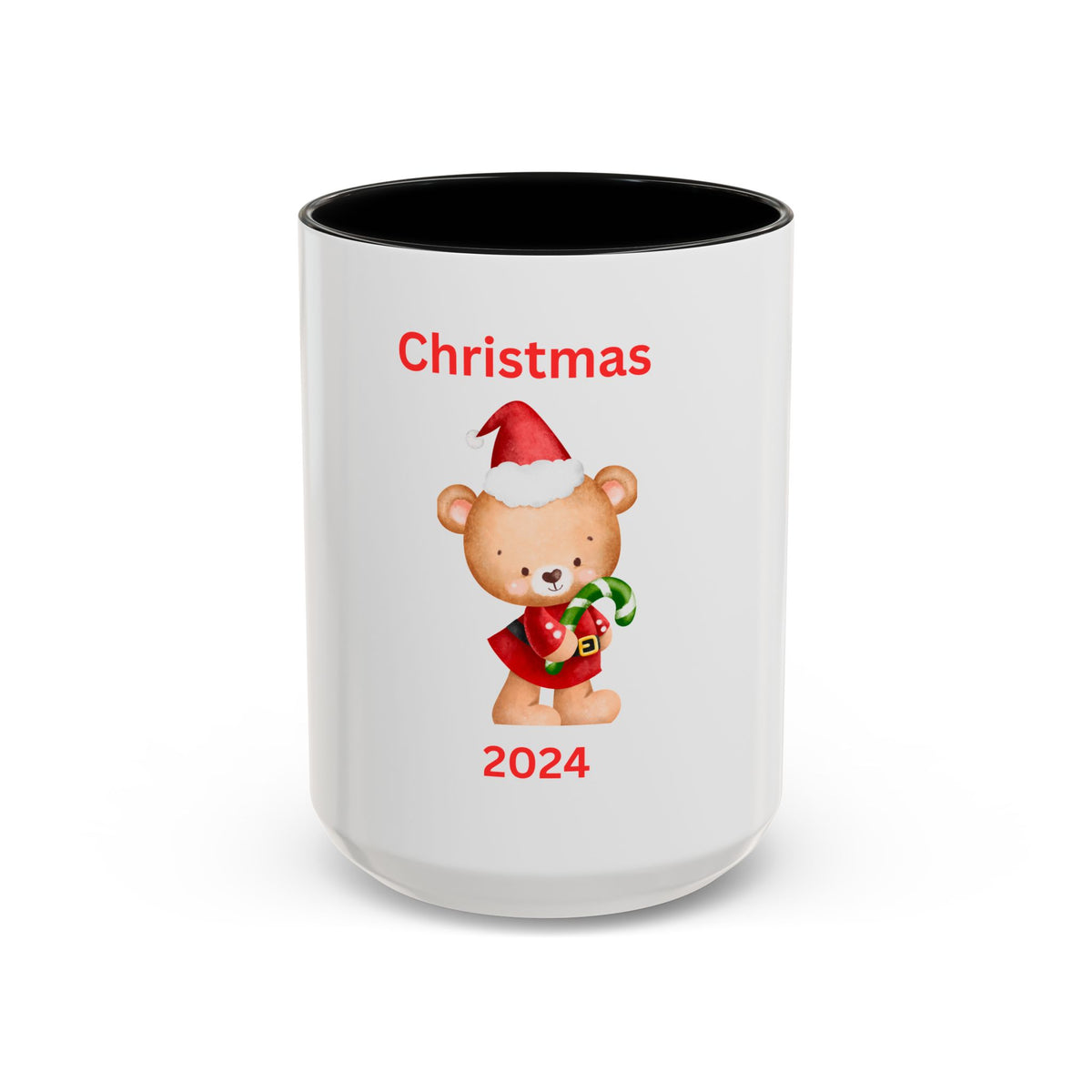 Bear with Stocking-Green Candy Cane