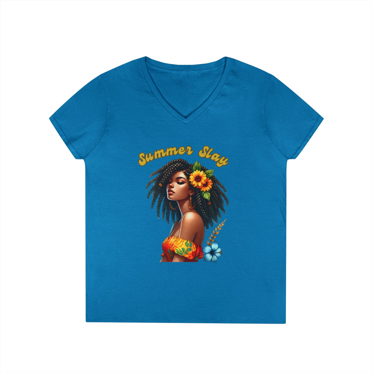 Summer Vibes 3 Ladies' V-Neck T-Shirt