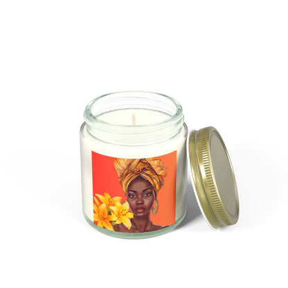 Lily-Scented Candles, Coconut Apricot Wax (4oz, 9oz)
