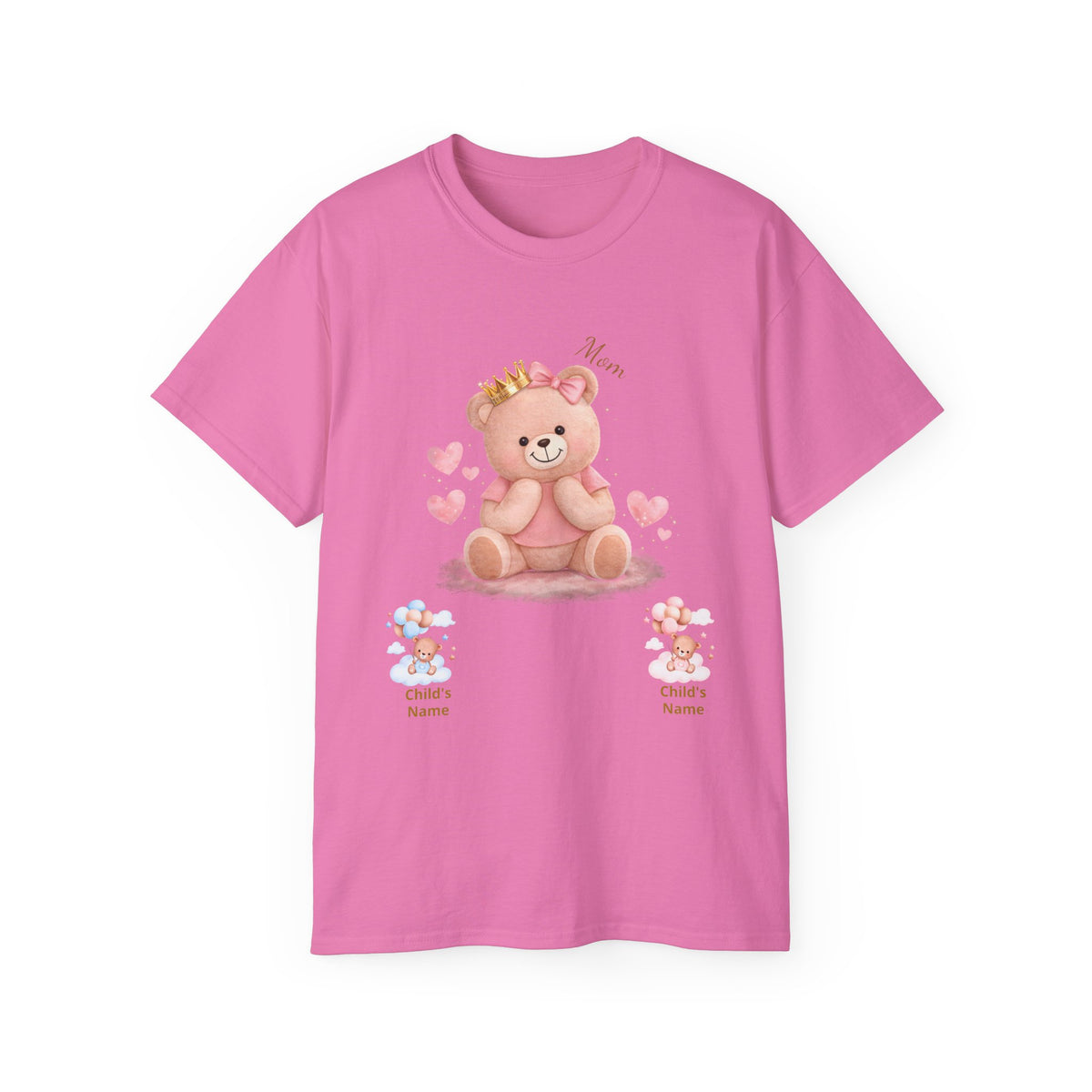 Personalized Mom Bear Tee — Custom Name Baby/Child Shirt