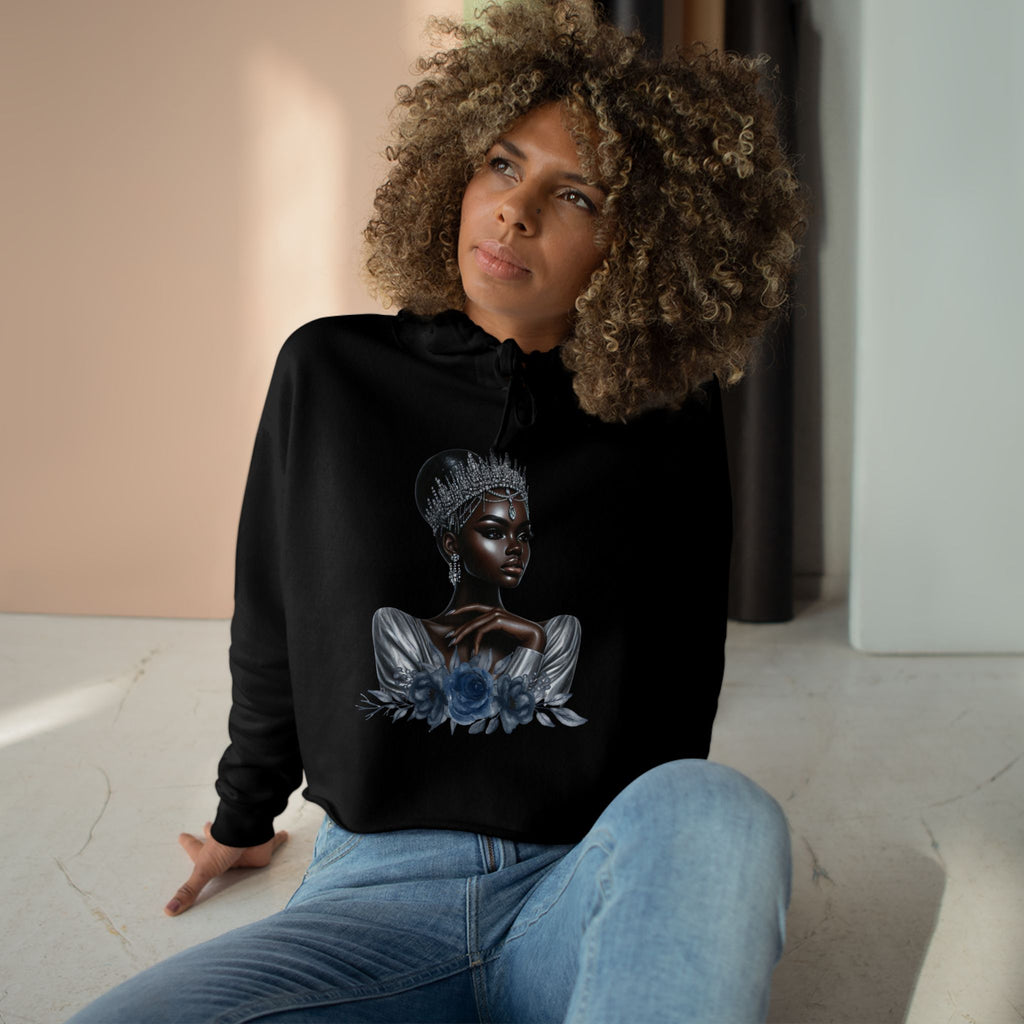 Princess Silver Crop Hoodie