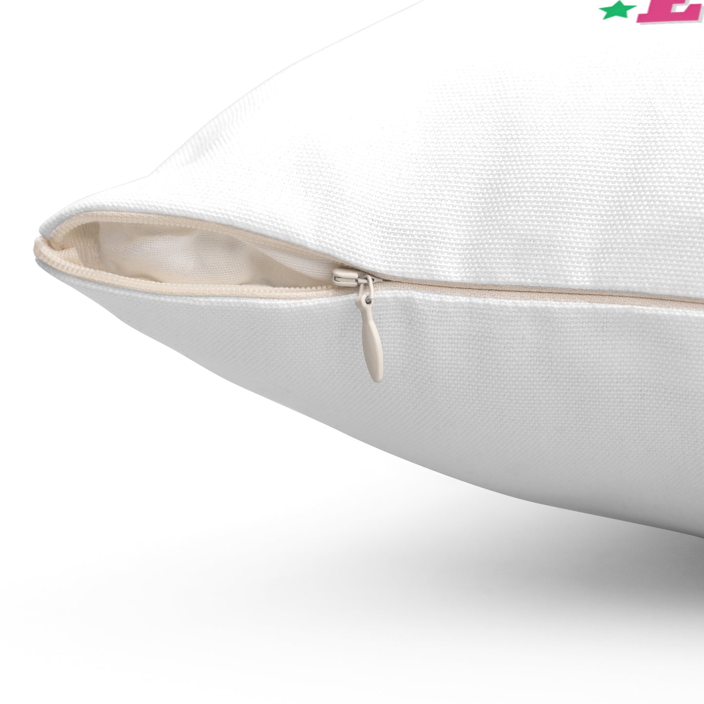 In My Grinch Era-Spun Polyester Square Pillow (White)