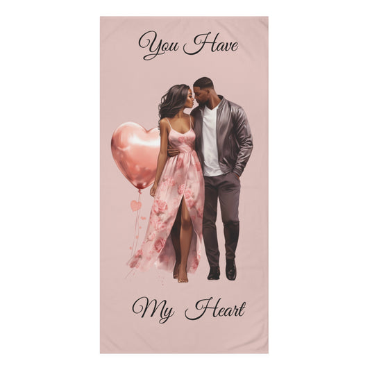 You Have My Heart-Mink-Cotton Towel