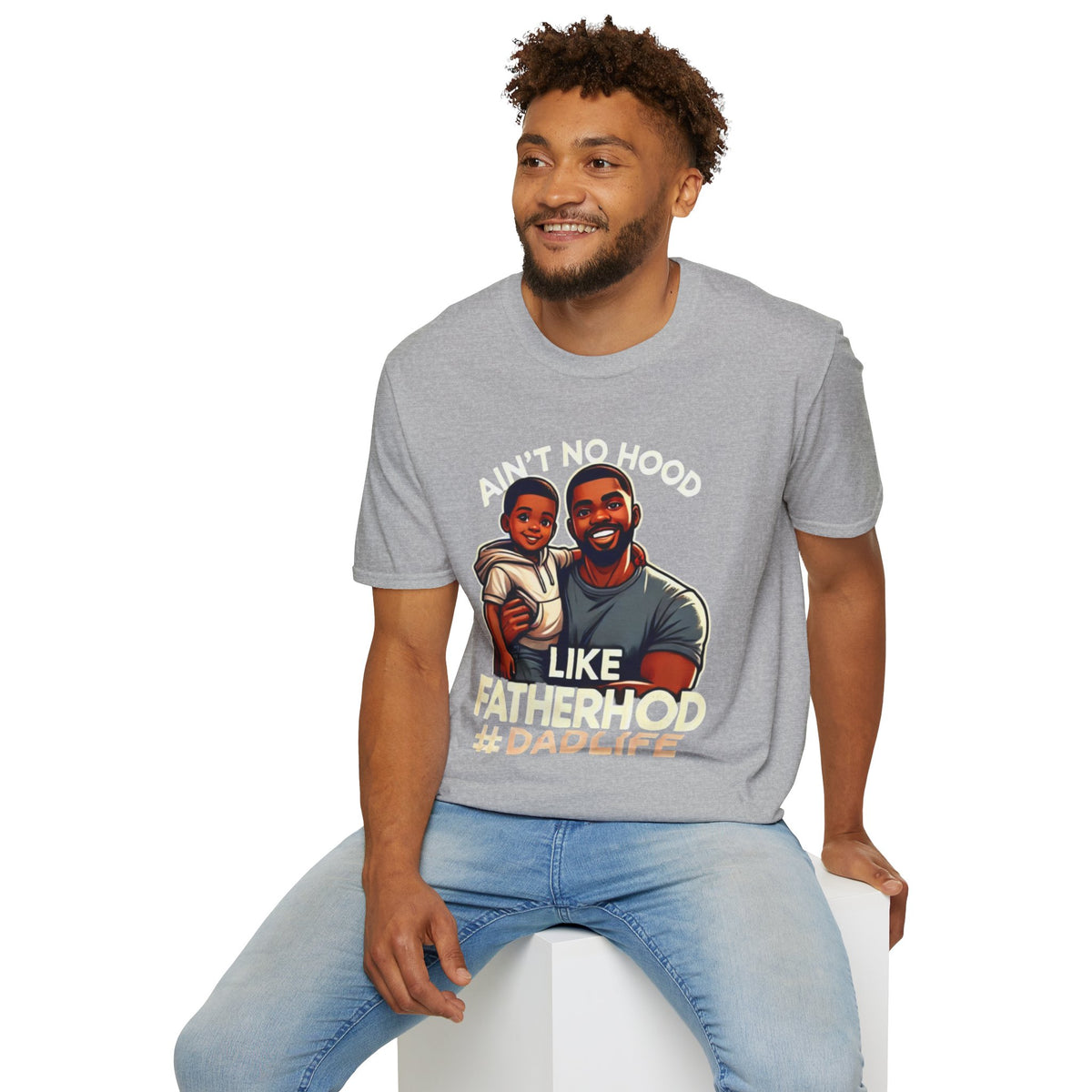 Dad Life Unisex Softstyle T-Shirt, Gift for Father's Day