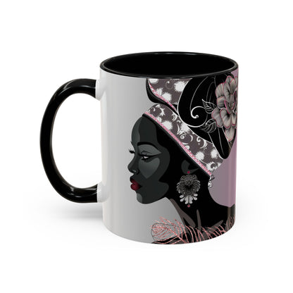 Queen Feather Accent Coffee Mug - 11oz & 15oz