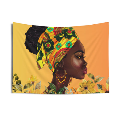 Queen Sunflower Indoor Wall Tapestry