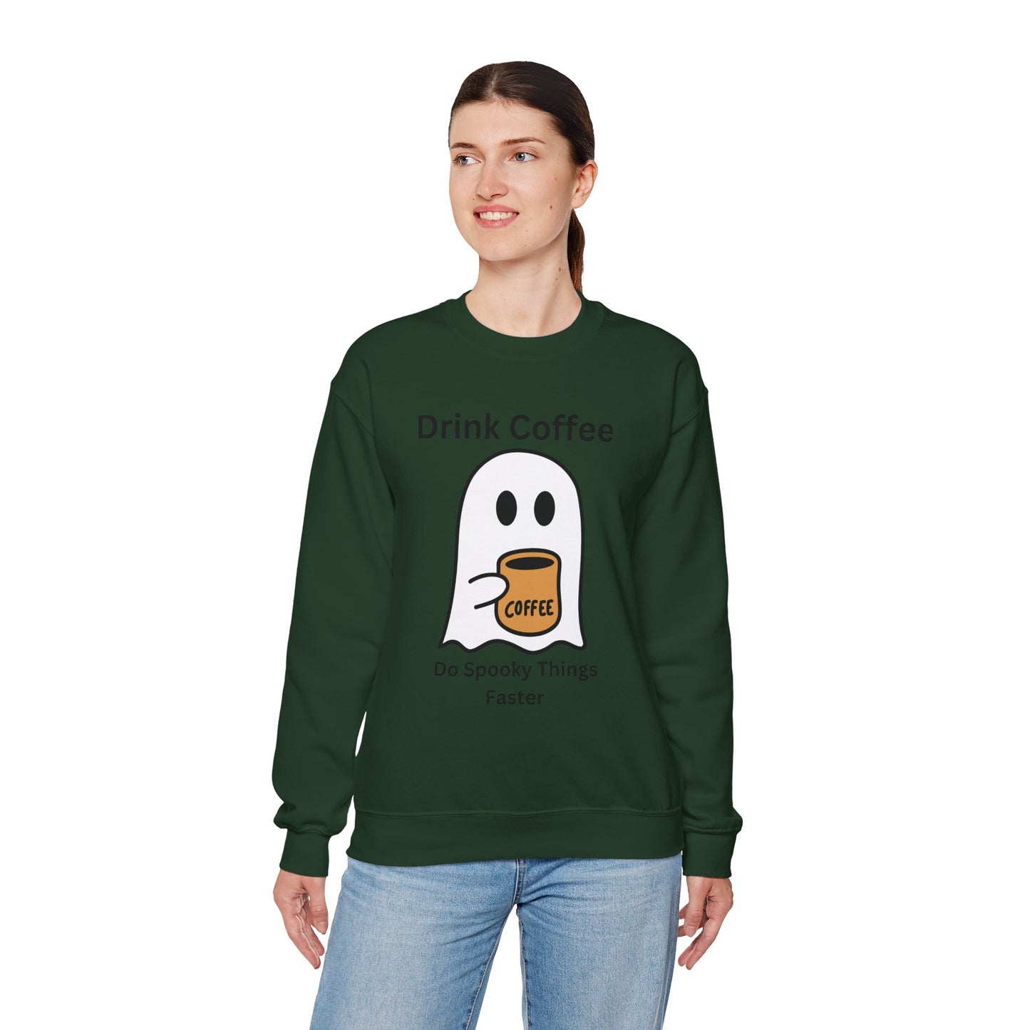 Boo Drink Coffee-Ghost-Sweatshirt
