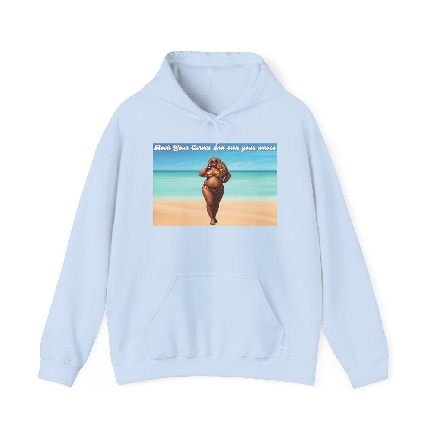 Rock Your Curves and Own Your Waves Hooded Sweatshirt