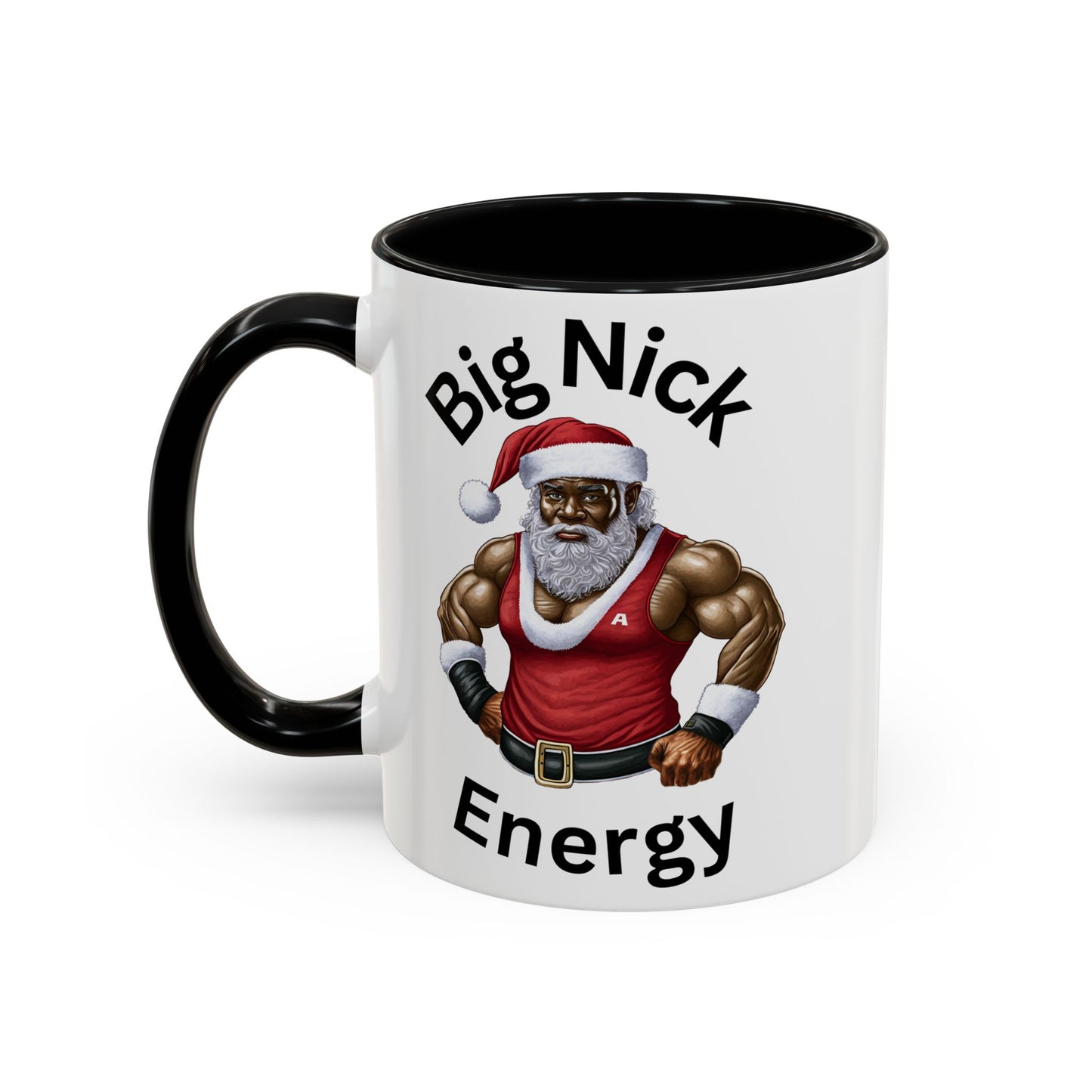 Big Nick Energy-Accent Coffee Mug (11, 15oz) (Black)