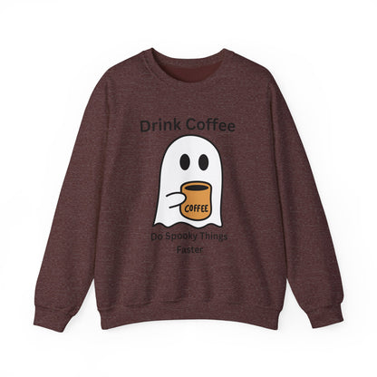 Boo Drink Coffee-Ghost-Sweatshirt