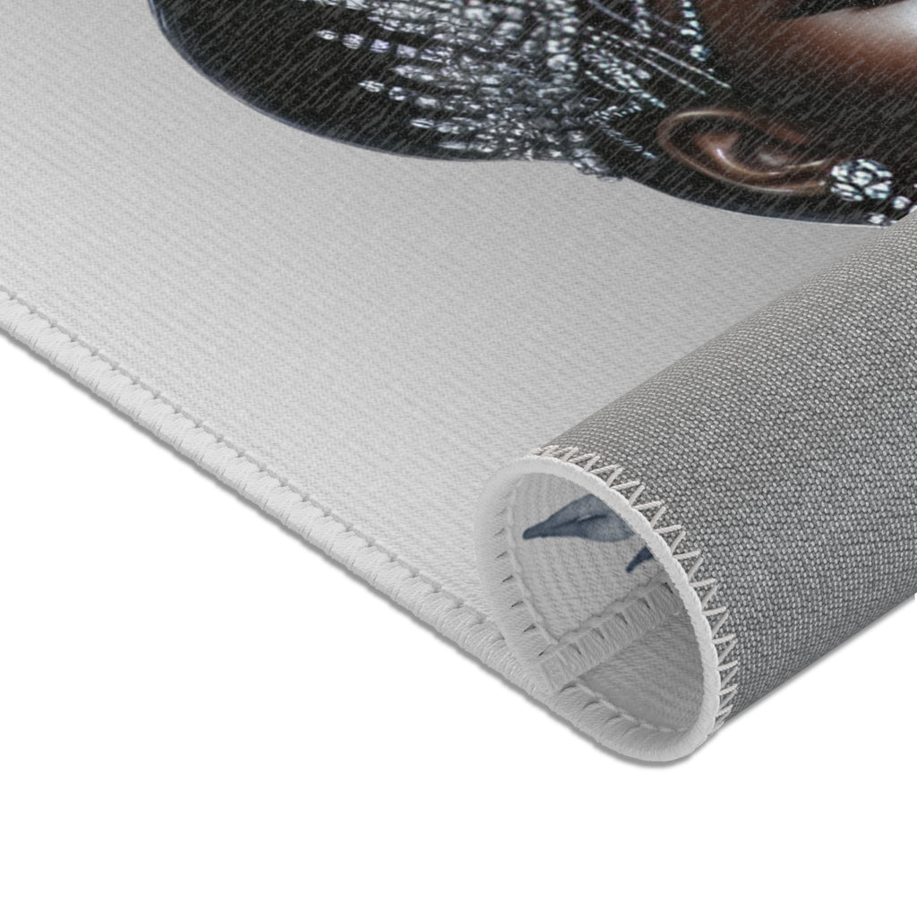Queen Silver Area Rug - Royal Elegance Design