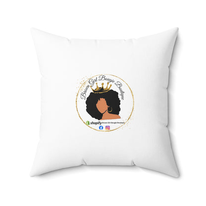 Golden Goddess-Spun Polyester Square Pillow