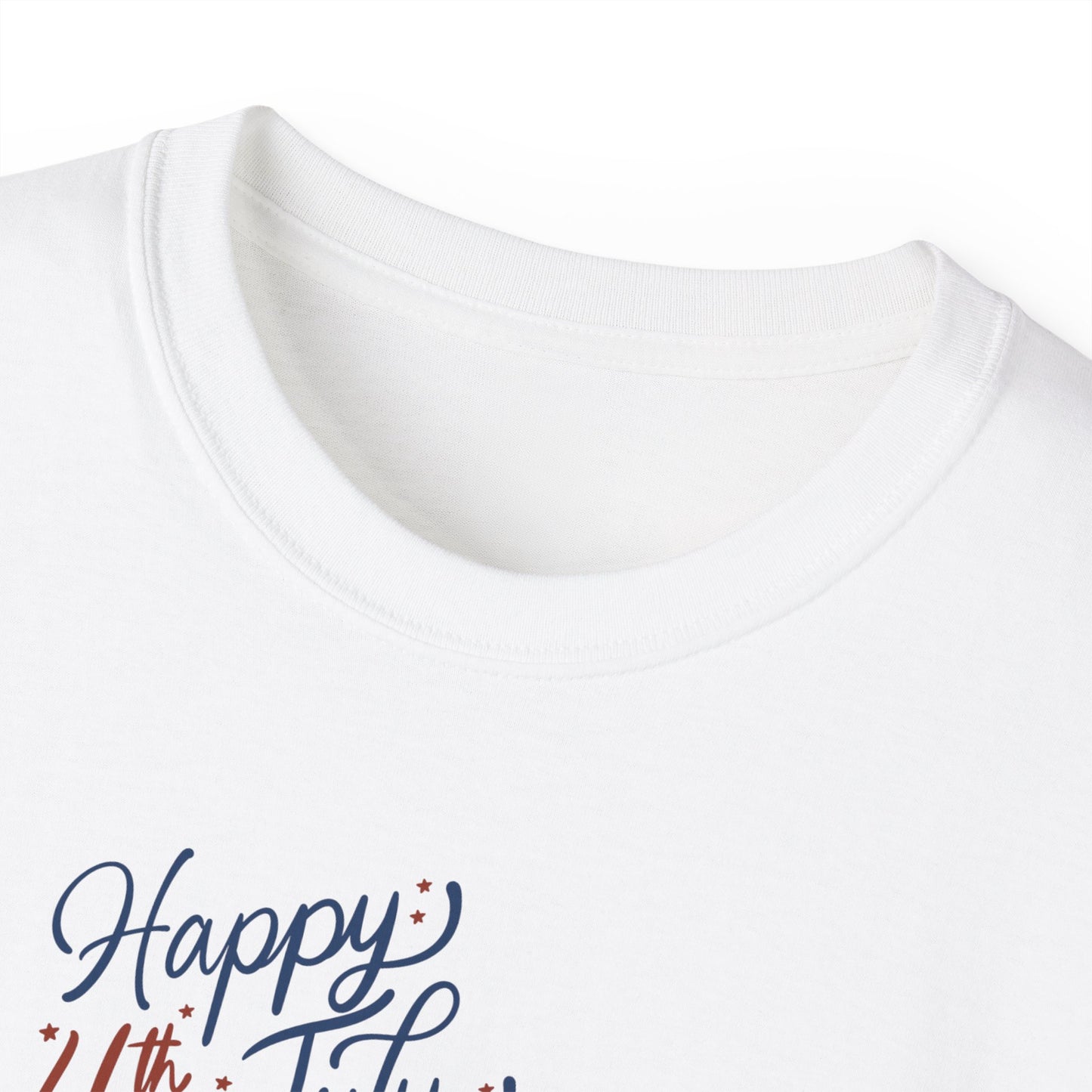Fourth of July Fireworks Tee — "Happy 4th July" Patriotic Rocket T-Shirt