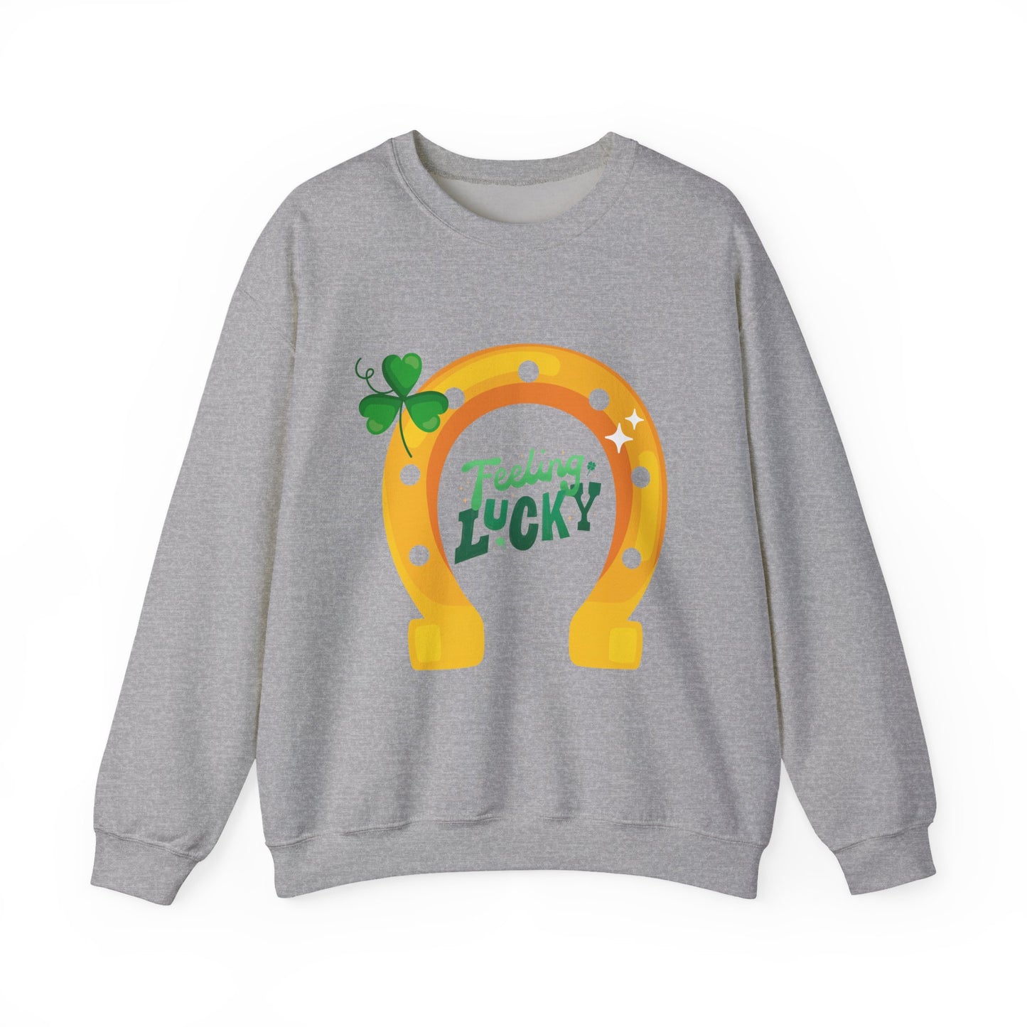 Feeling Lucky Horseshoe Sweatshirt — St. Patrick’s Day