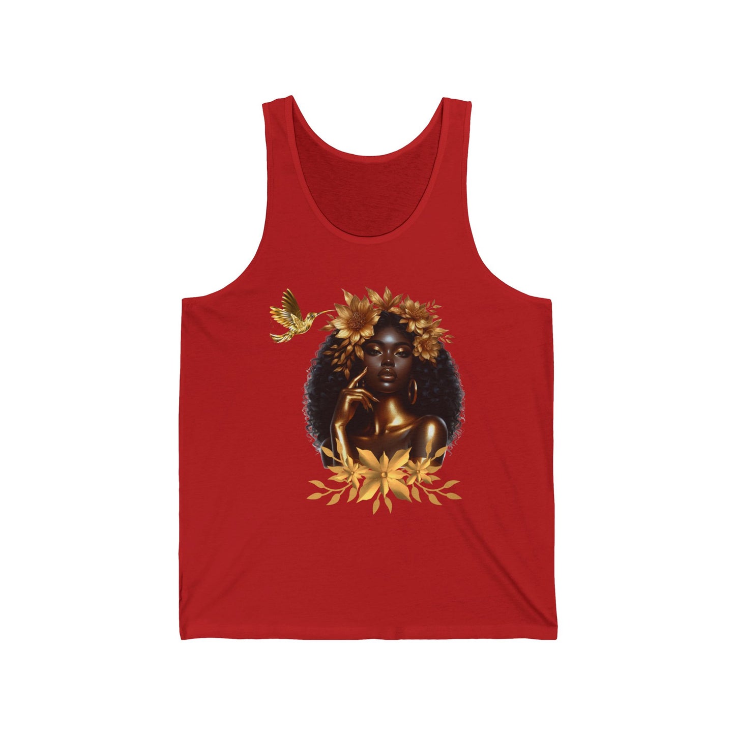 Queen Hummingbird Unisex Jersey Tank Top