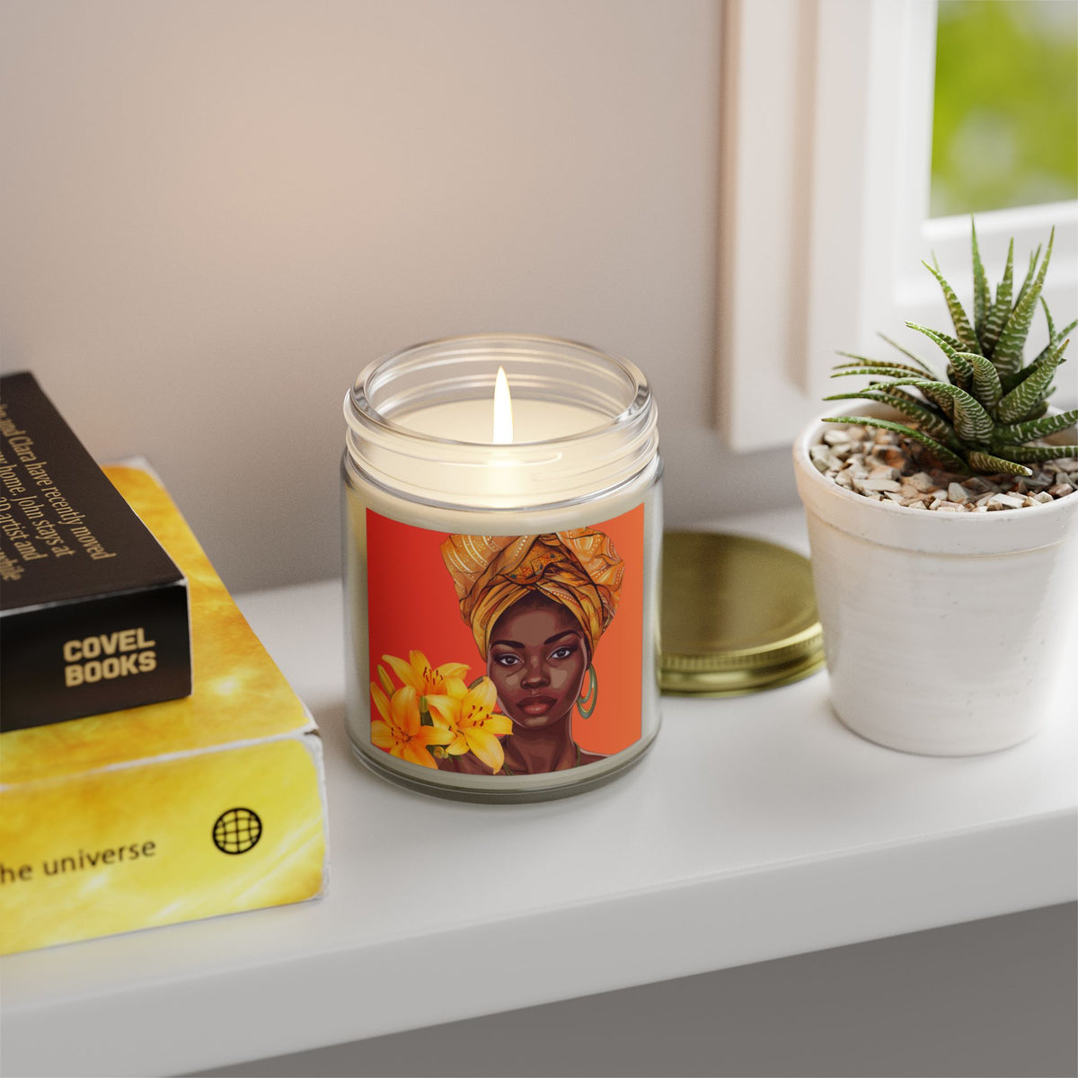 Lily-Scented Candles, Coconut Apricot Wax (4oz, 9oz)