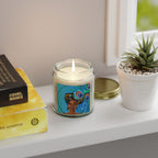 Peacock-Scented Candles, Coconut Apricot Wax (4oz, 9oz)