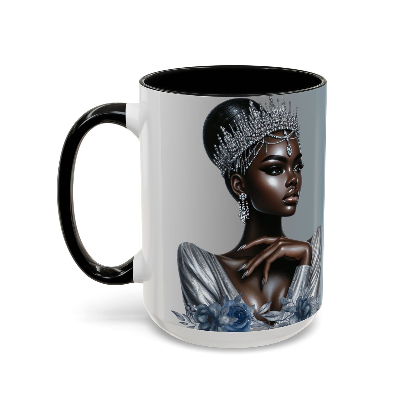 Queen Silver Accent Coffee Mug - 11 & 15oz