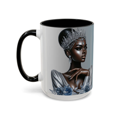 Queen Silver Accent Coffee Mug - 11 & 15oz