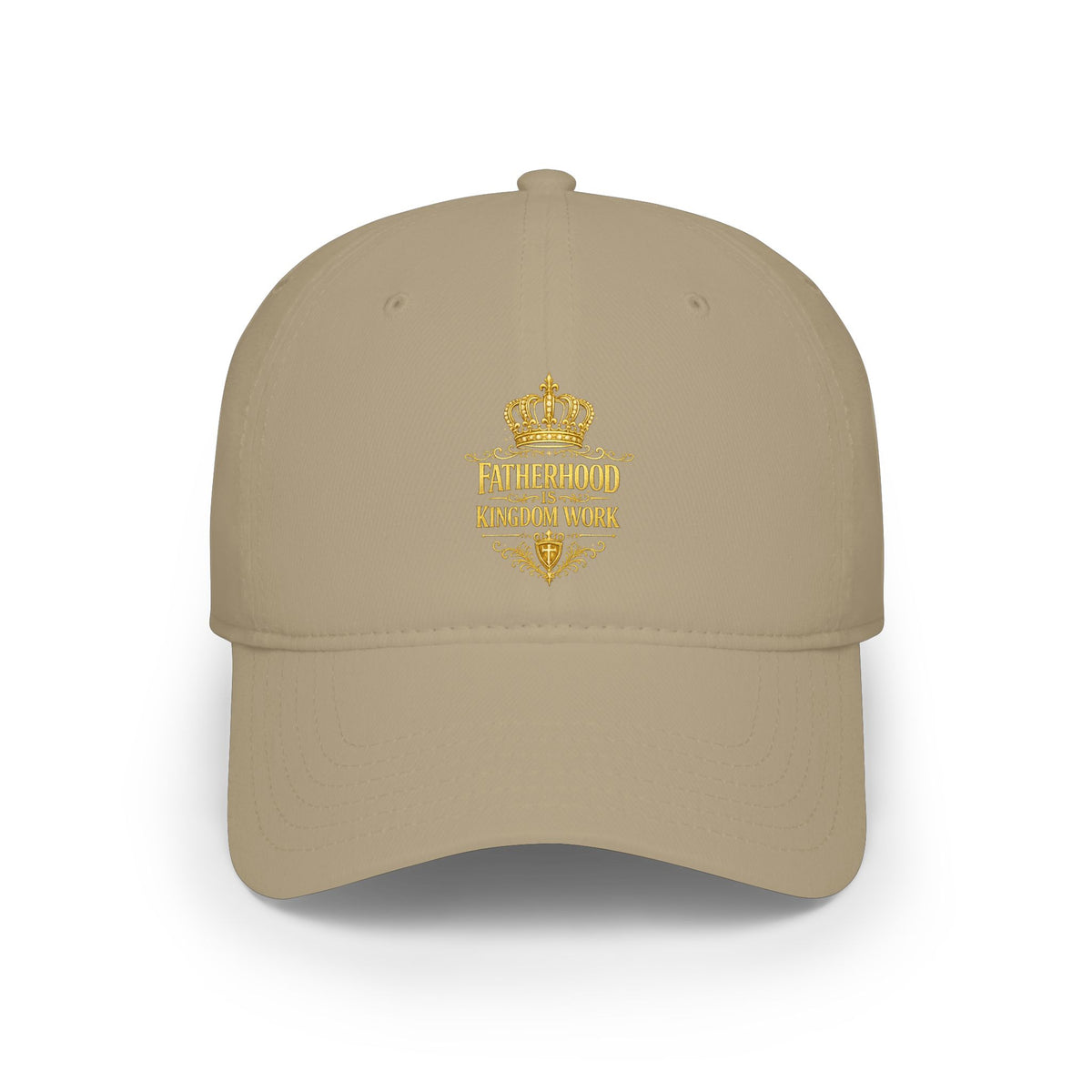Fatherhood Crown Baseball Cap — "Fatherhood: Kingdom Work" Embroidered Dad Hat