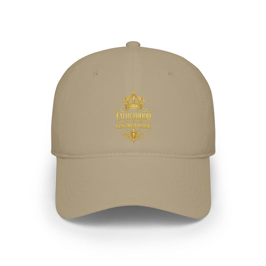 Fatherhood Crown Baseball Cap — "Fatherhood: Kingdom Work" Embroidered Dad Hat