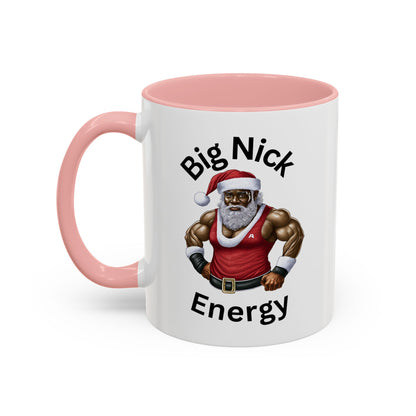 Big Nick Energy-Accent Coffee Mug (11, 15oz) (Red)