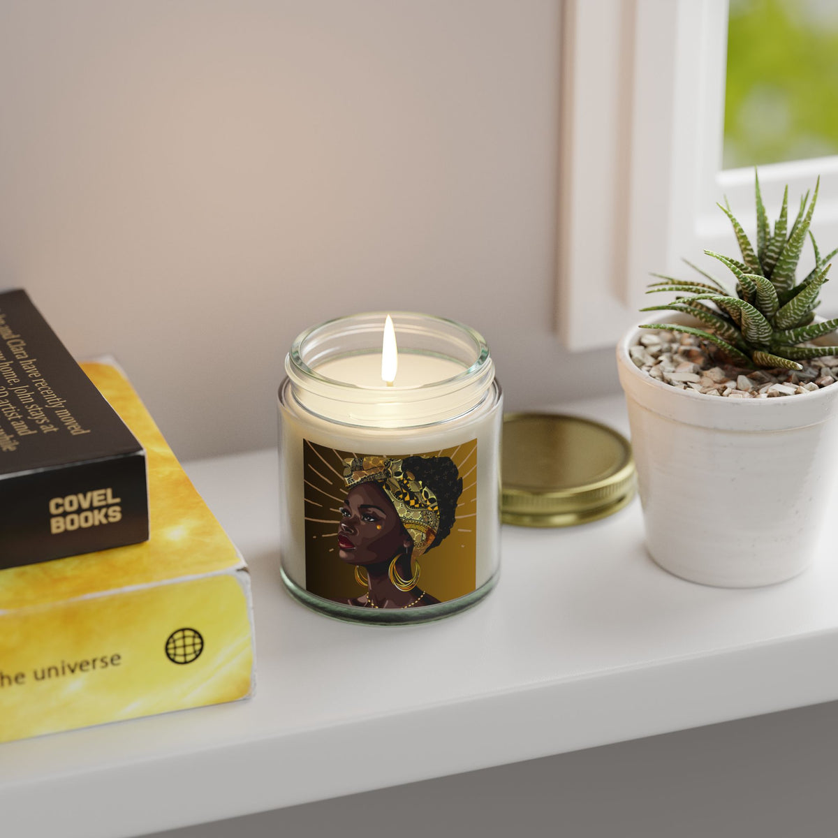 Star-Scented Candles, Coconut Apricot Wax (4oz, 9oz)