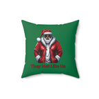 They Not Like U-Spun Polyester Square Pillow (Dk Green)