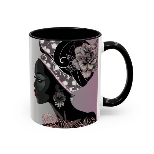 Queen Feather Accent Coffee Mug - 11oz & 15oz