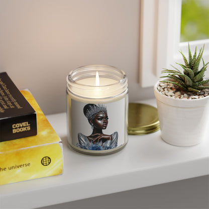 Silver-Scented Candles, Coconut Apricot Wax (4oz, 9oz)