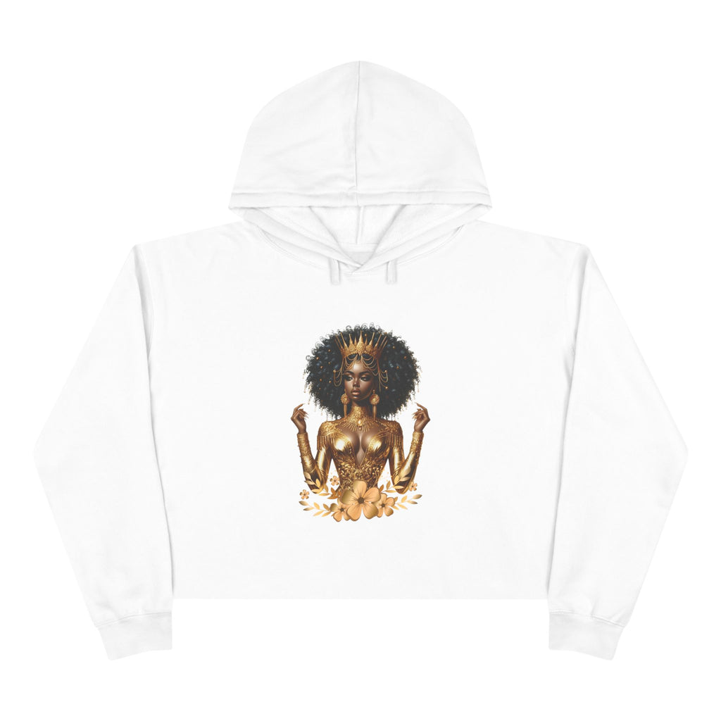 Golden Goddess Crop Hoodie