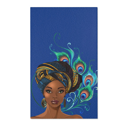 Elegant African Peacock Queen Area Rug