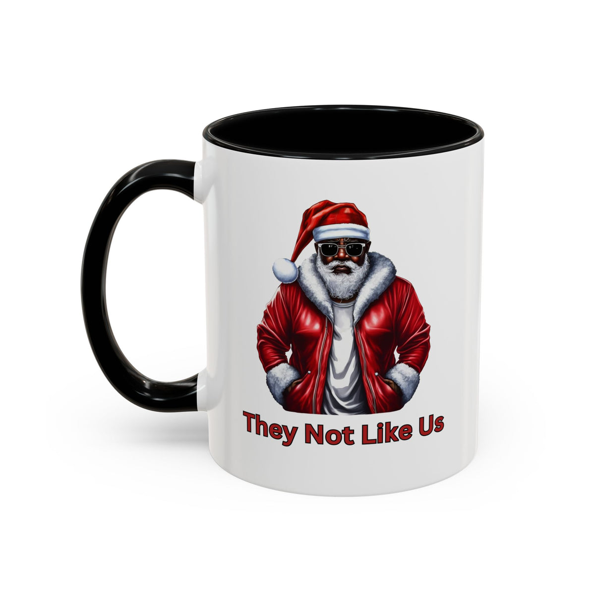 They Not Like Us-Accent Coffee Mug (11, 15oz) (Black)