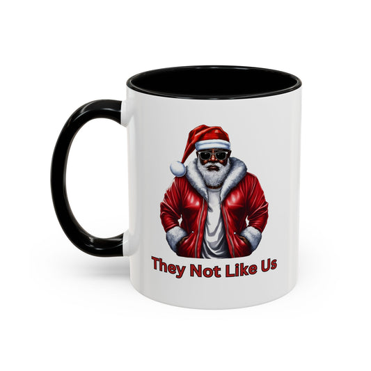 They Not Like Us-Accent Coffee Mug (11, 15oz) (Black)