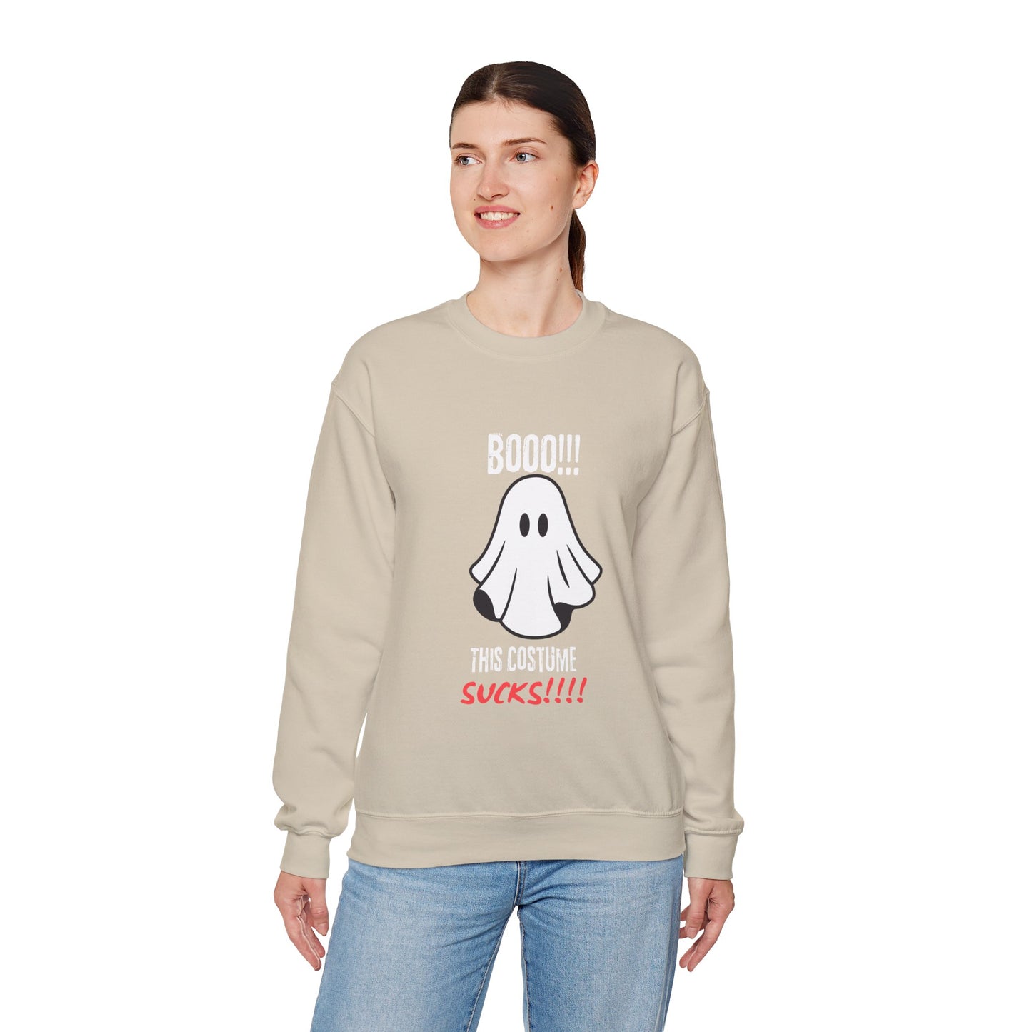 Boo Costume Sucks-Black-Sweatshirt