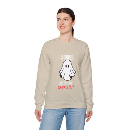 Boo Costume Sucks-Black-Sweatshirt