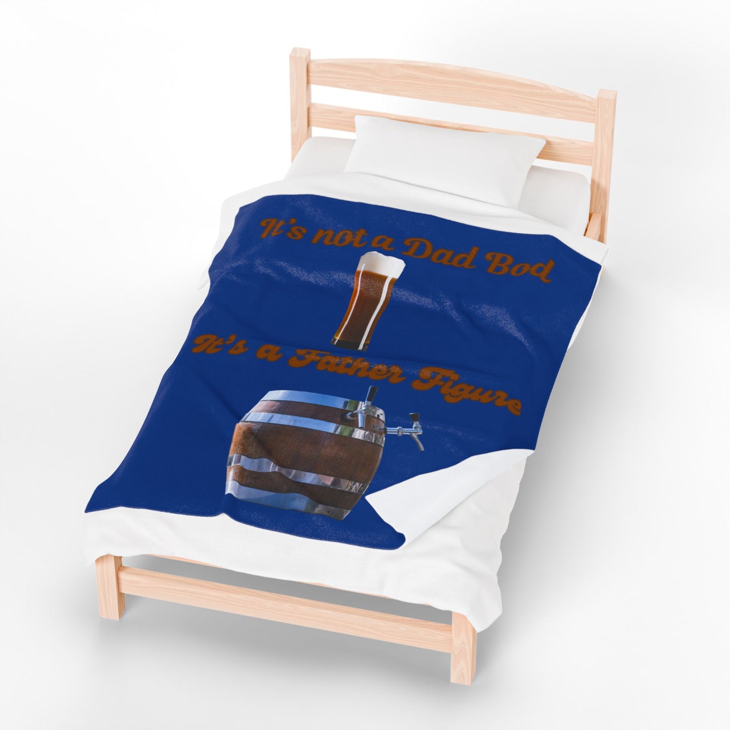 Humorous Dad Bod Father Figure Blanket