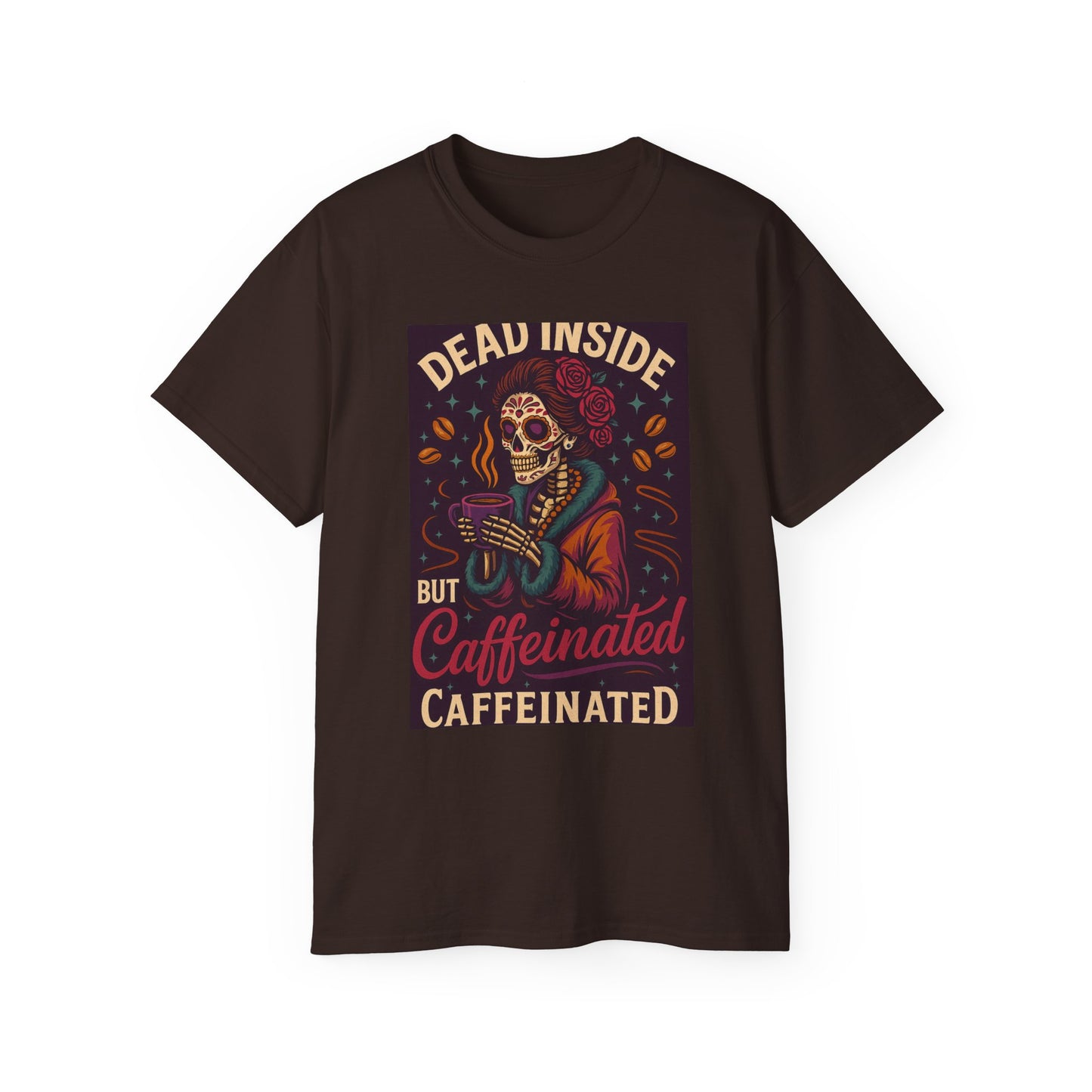 Dead Inside But Caffeinated Tee, Image 3
