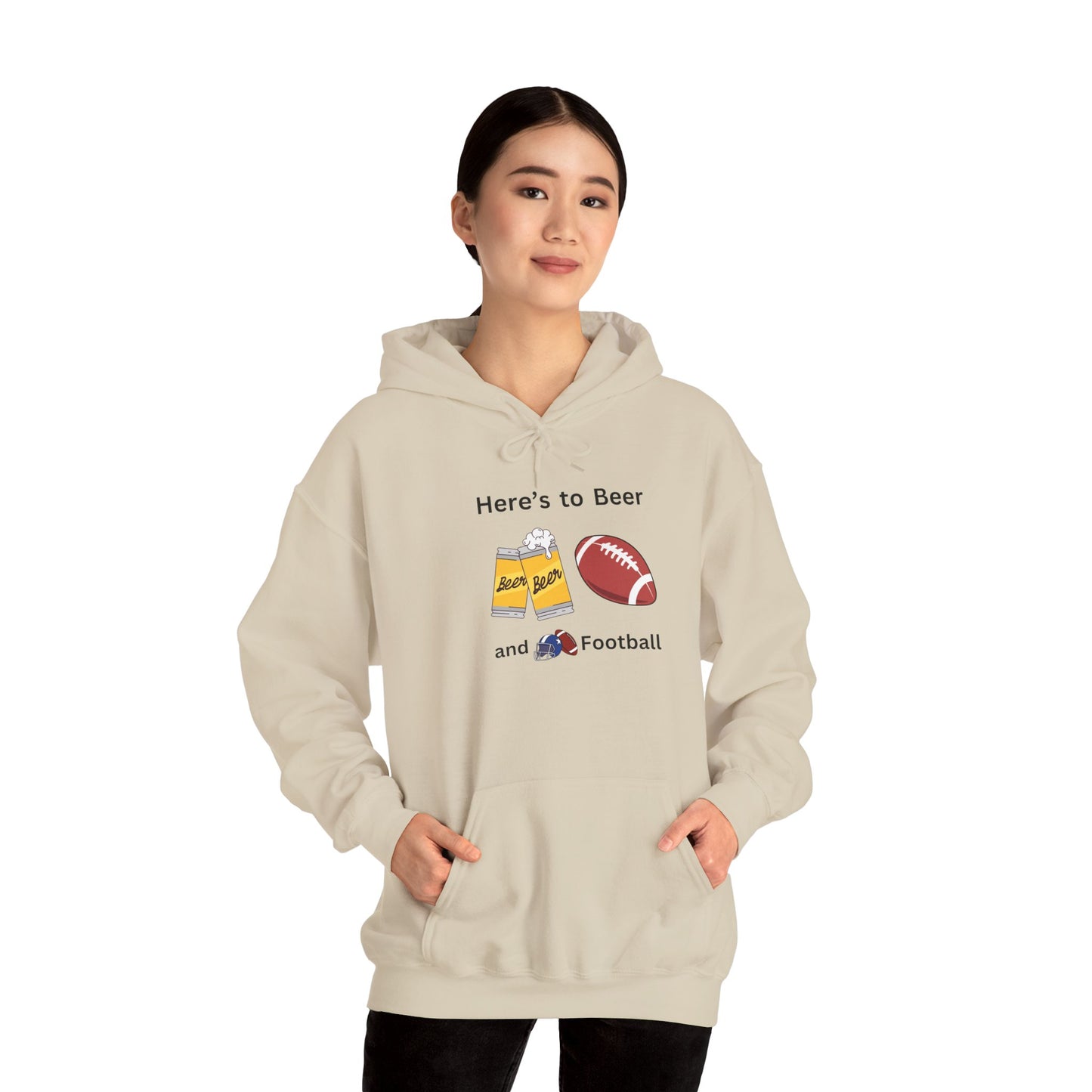 Beer and Football-Hoodie