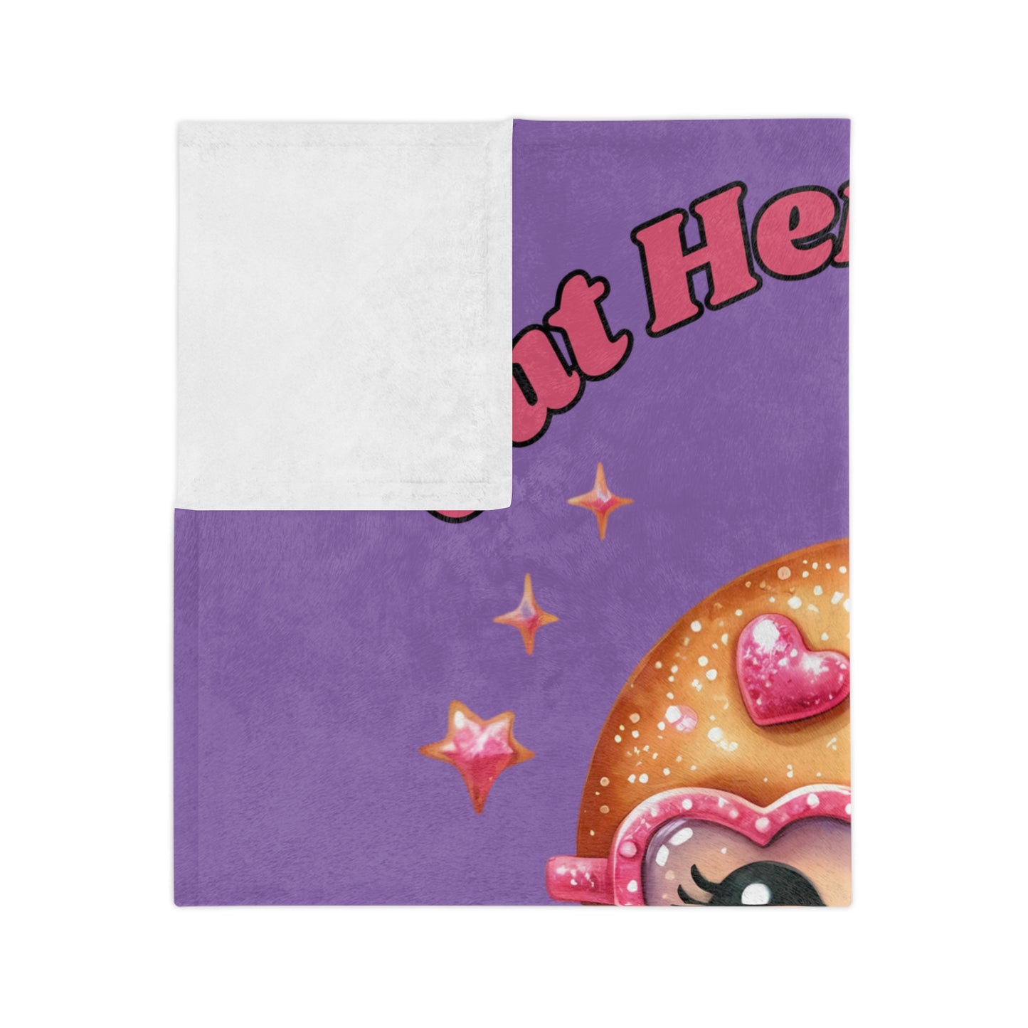 Lookin Like A Snack 1-Velveteen Microfiber Blanket (Lt Purple)
